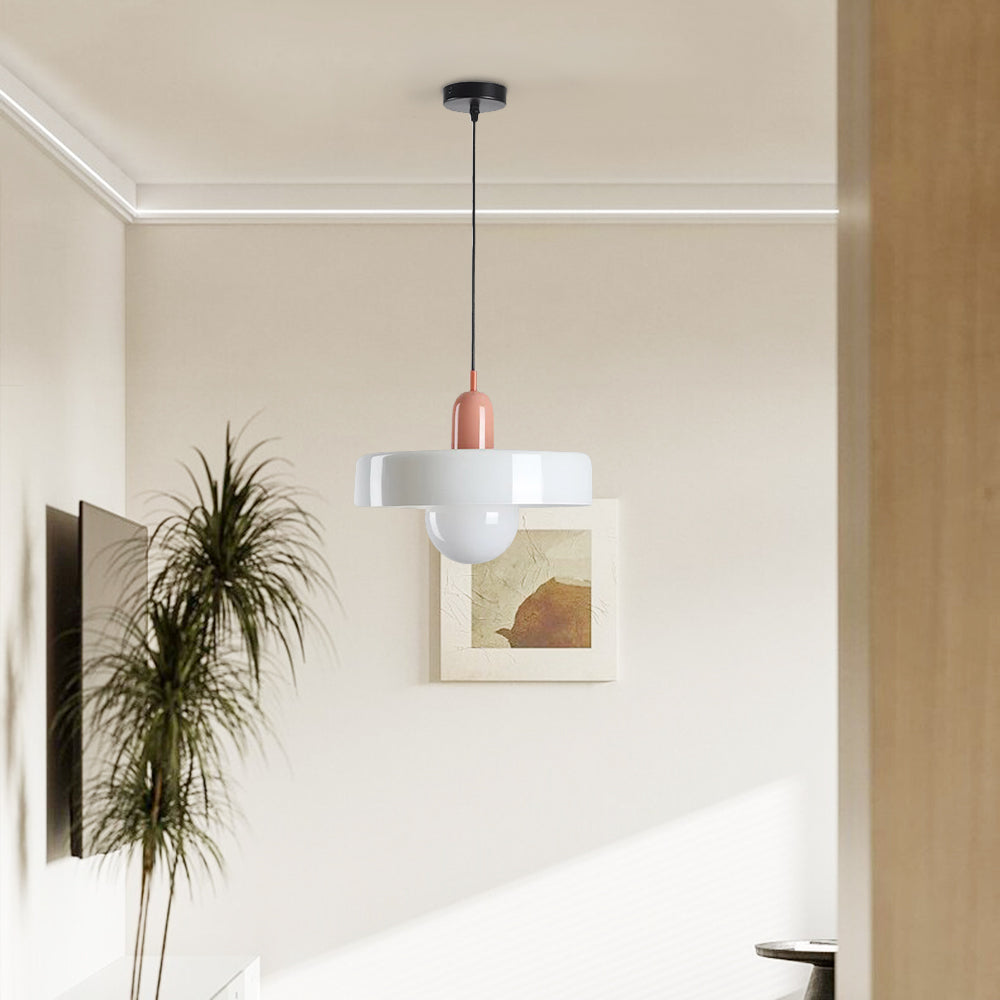 Warm Glow Vintage Glass Pendant Light