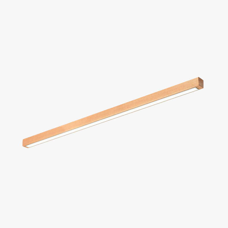 Ceiling Light Linear Wooden Finish For Living Rooms