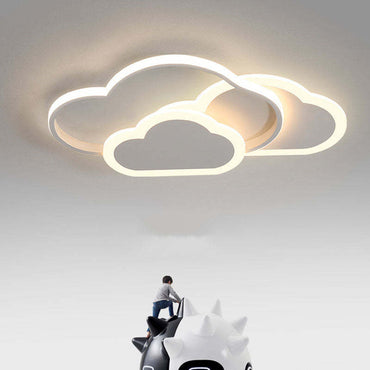 White And Pink Hollow Cloud Ceiling Light