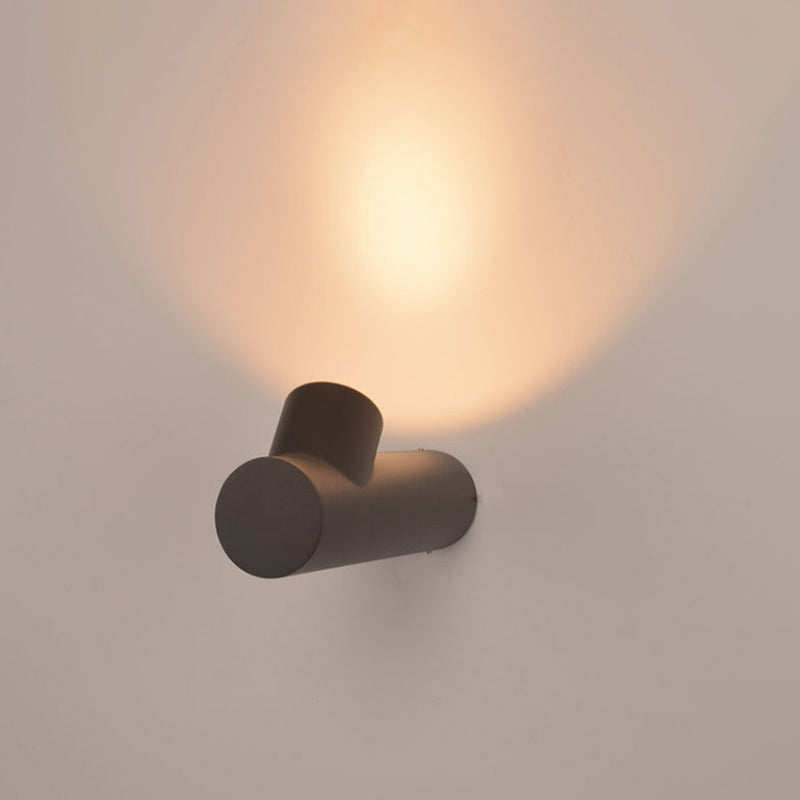 White And Black Contemporary Outdoor Waterproof Wall Light