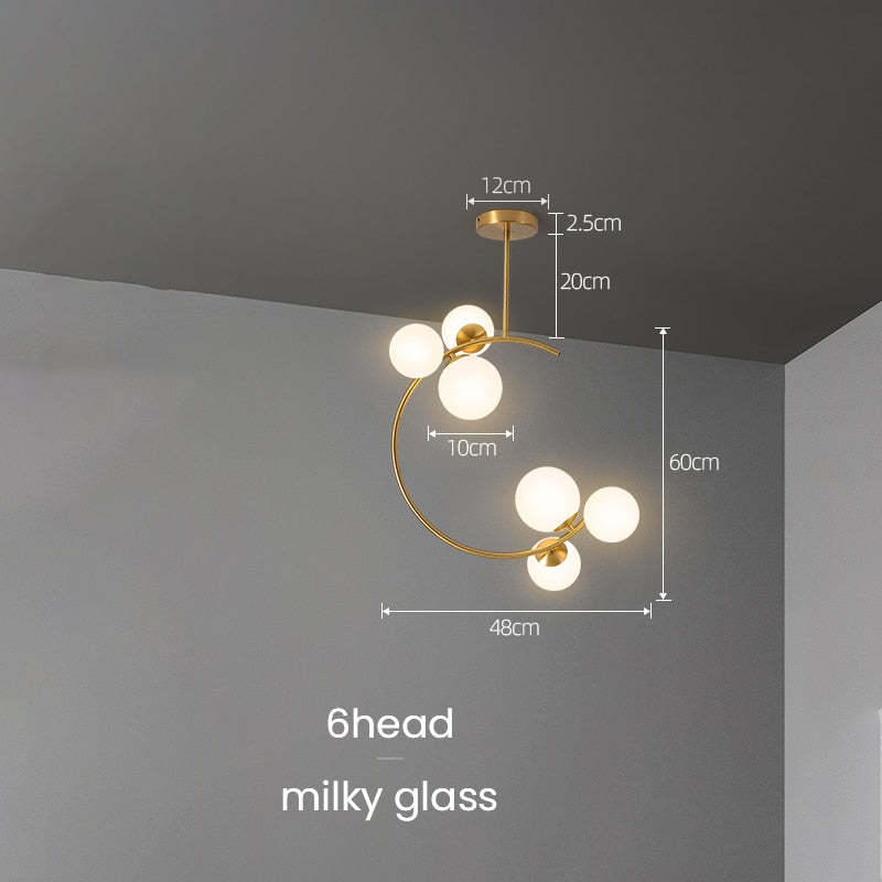 Timeless Style Glass Globe Pendant Light