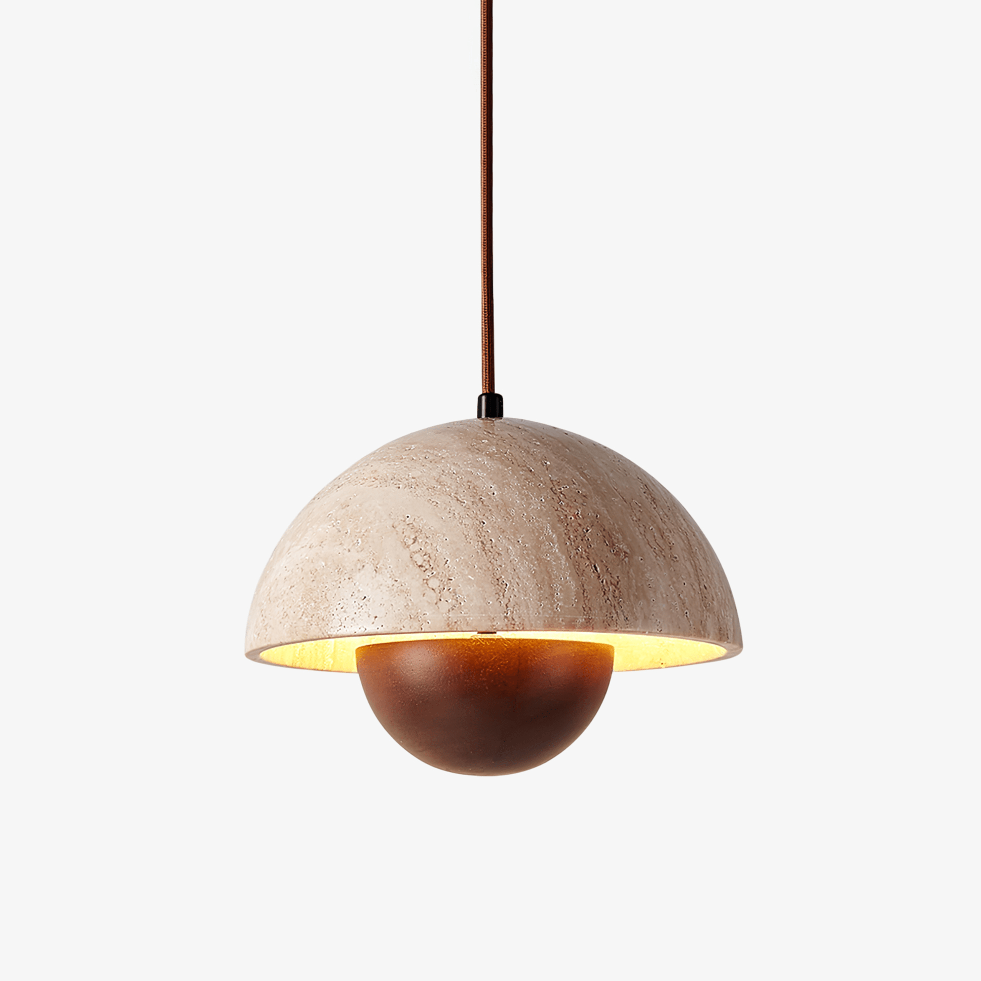 Pendant Light For Warm Ambience Natural Yellow Travertine