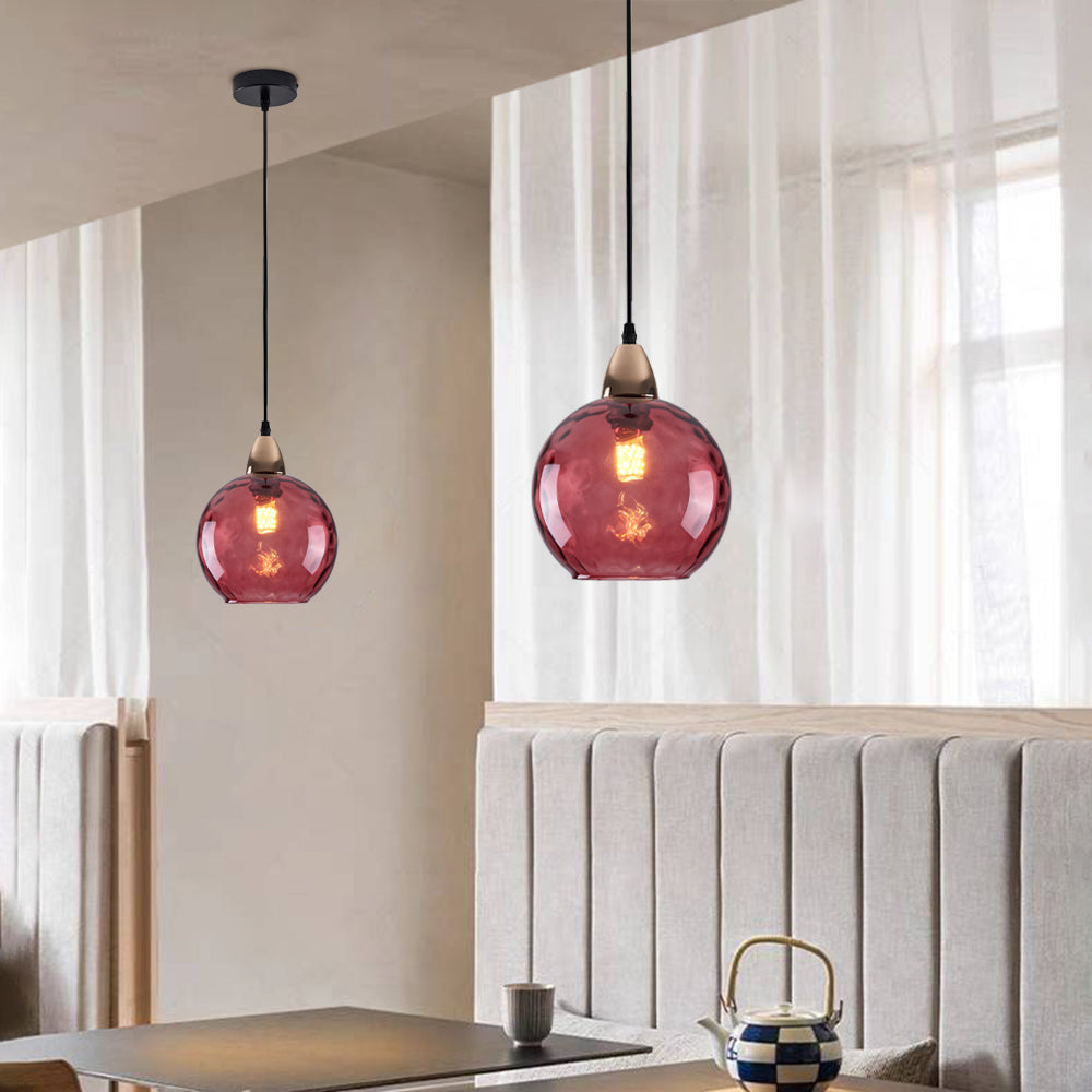 Water Ripple Effect Glass Pendant Light