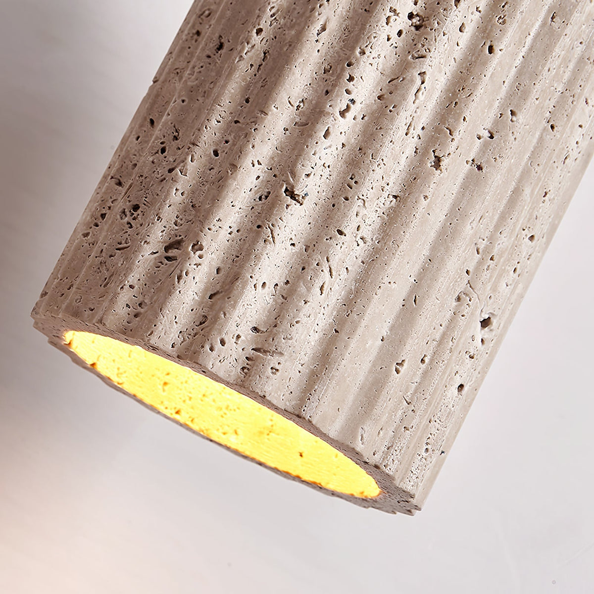 Warm Glow Travertine Ceiling Pendant Light