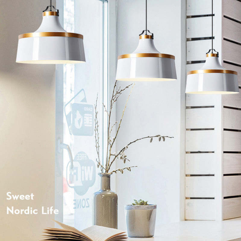 Modern Colorful Pendant Light Metal Shade