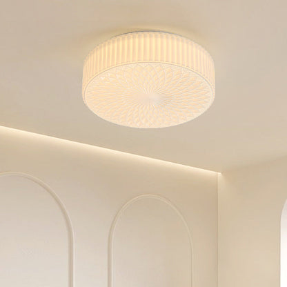 Ceiling Light Flush Mount LED Glass Cream For Bedroom And Study