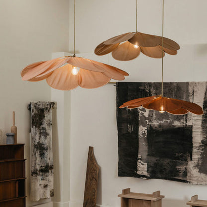 Warm Fabric Shade Pendant Light Ritta