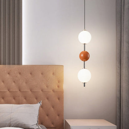 Pendant Light for Warm Ambience in Red Metal LED