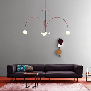 Warm Ambience Delivered by Monica Glass Bubble Pendant Light
