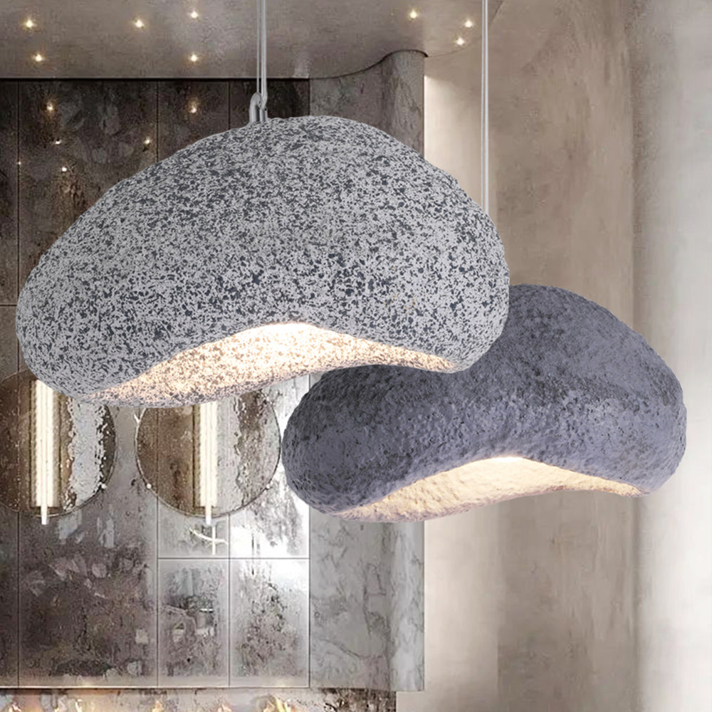 Dual Color Resin Bread Shape Pendant Light With Options
