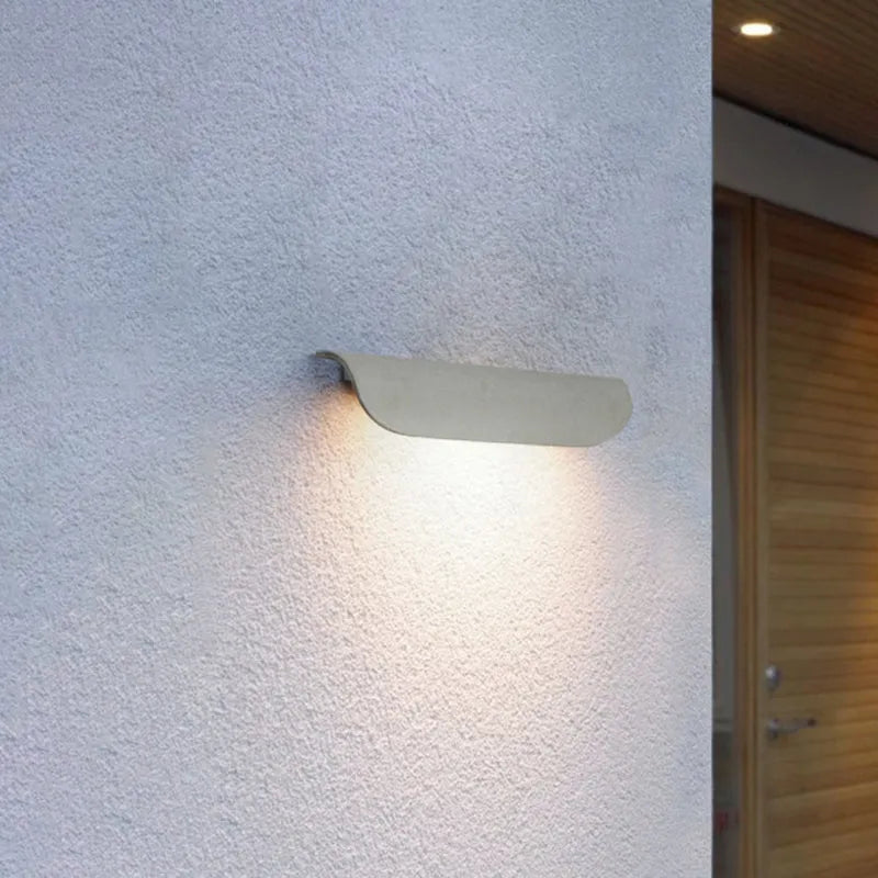 LED COB Lamp Outdoor Waterproof Curved Wall Light