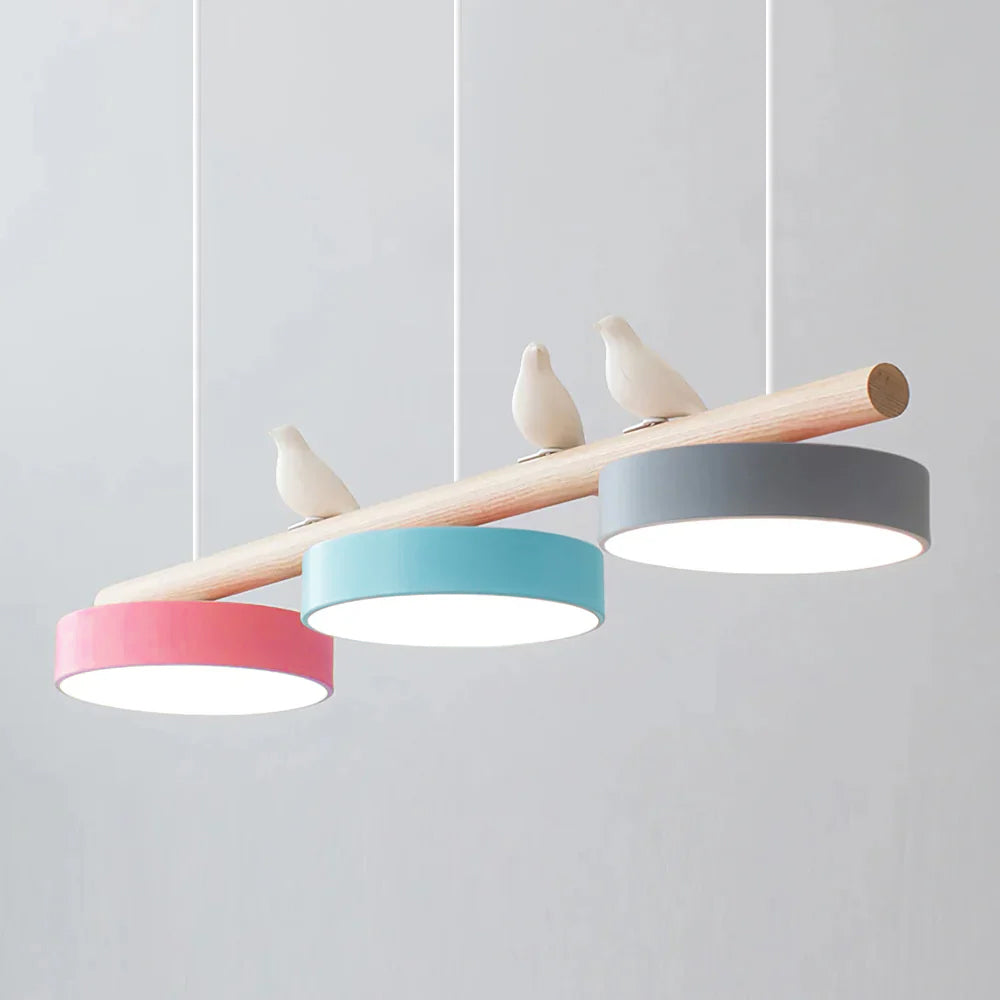 Bird Motif Nature Inspired Pendant Light for Living Rooms
