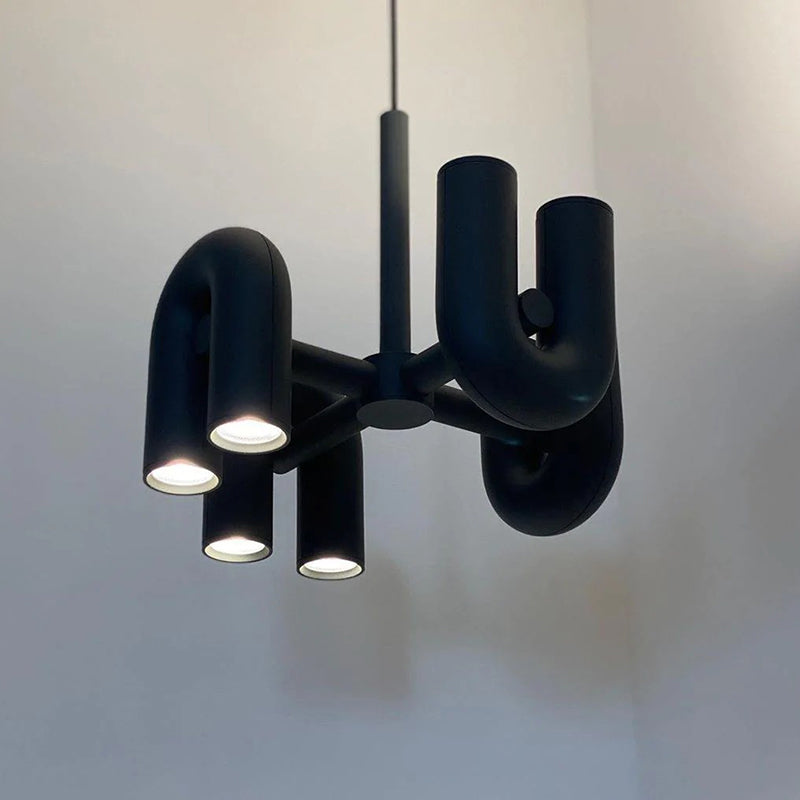 Three U-Shaped Arms Modern Linear Pendant Light