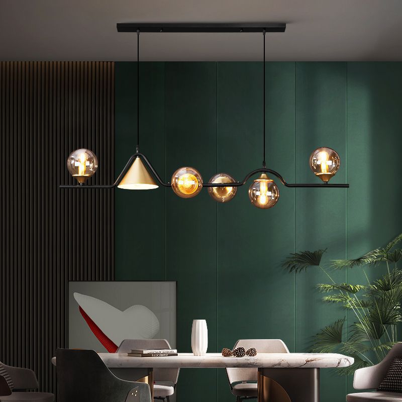 Modern Glass and Metal LED Pendant Lamp for Ambience Arisha