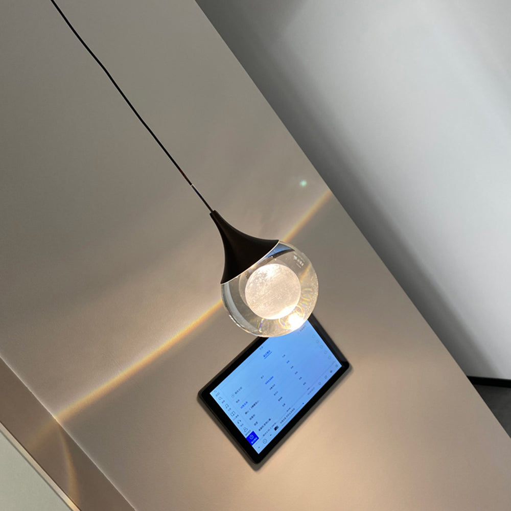 Modern Interiors Pendant Light For Metal Moon Black Matte