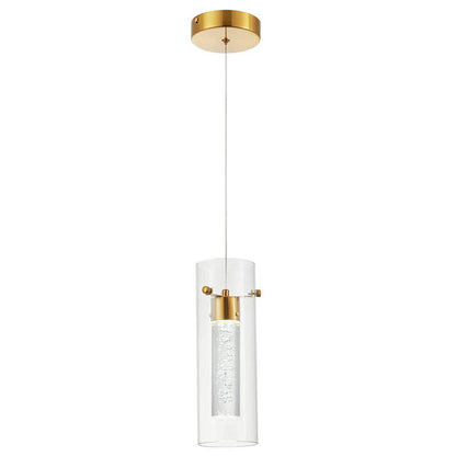 Dimmable Cluster Brass Pendant Glass Light