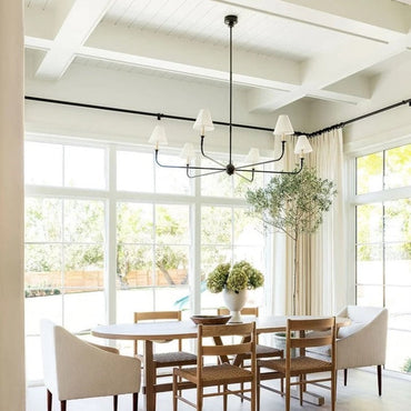 Warm Ambient Light Delivers Vintage Metal Pendant Chandelier