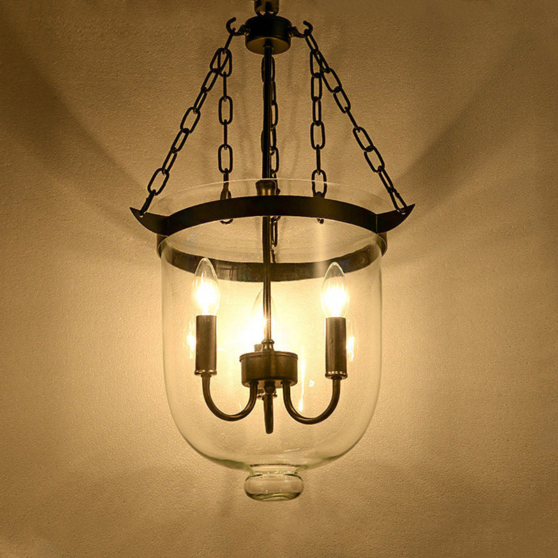 Living Room Ambience Industrial Glass Pendant Lamp