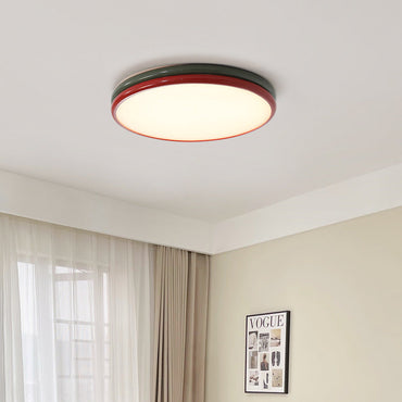 Modern LED Flush Mount Ceiling Light For Living Room And Bedroom in Red