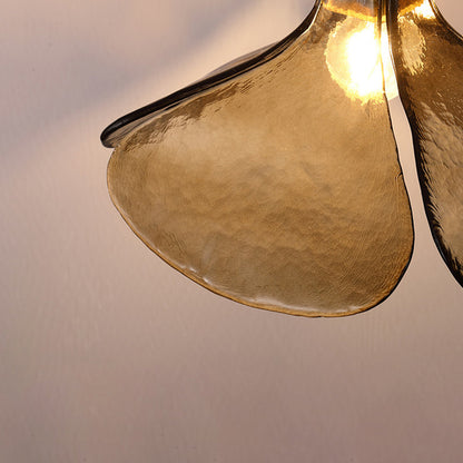 Flower LED Glow Glass Adjustable Pendant Light