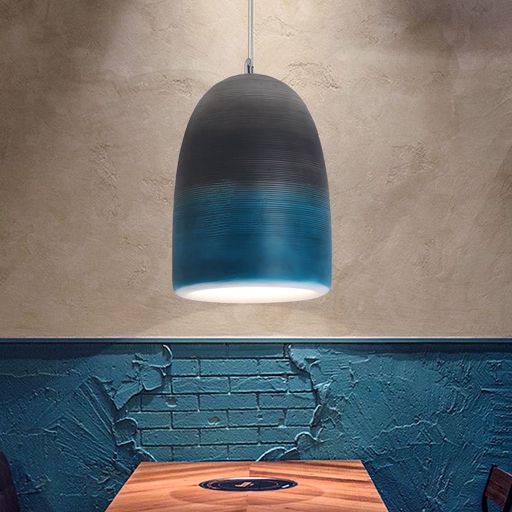 Three Color Finish Deco Art Rock Pendant Light Arisha