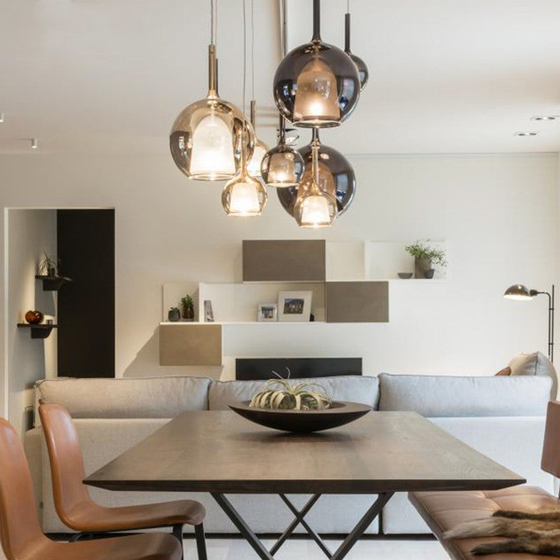 Pendant Light Elegant Glass Globe For Dining Room