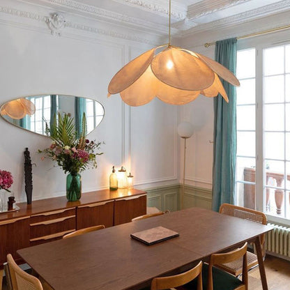 Warm Fabric Shade Pendant Light Ritta