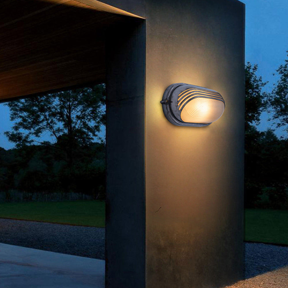 Metal And Glass Premium Geometric Outdoor Wall Light