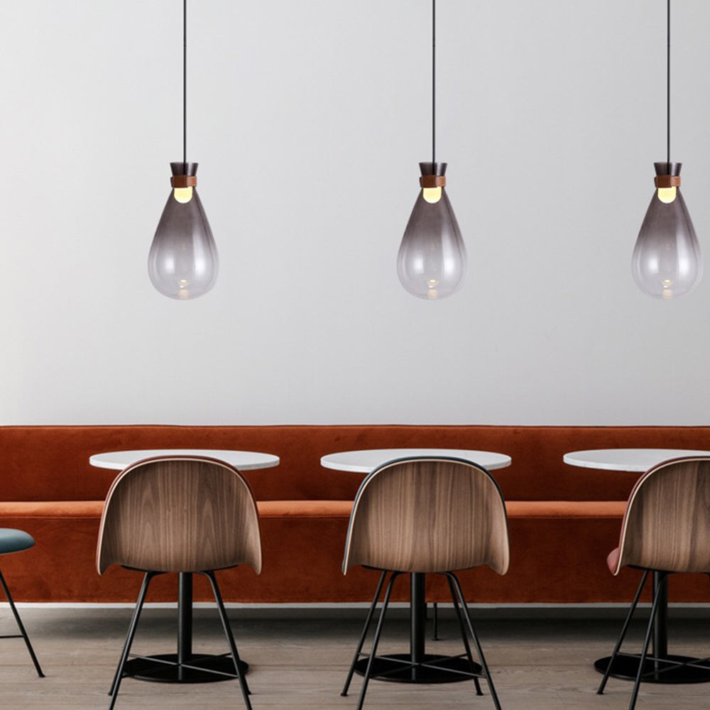 Elegant Ambiance Minimalist Teardrop Glass Pendant Light