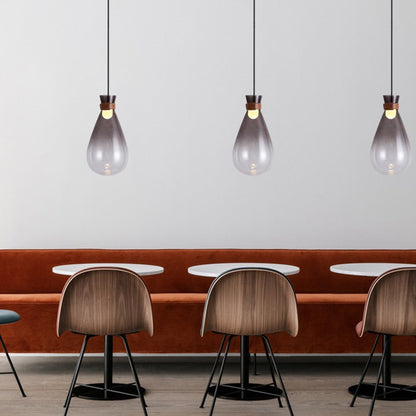 Elegant Ambiance Minimalist Teardrop Glass Pendant Light