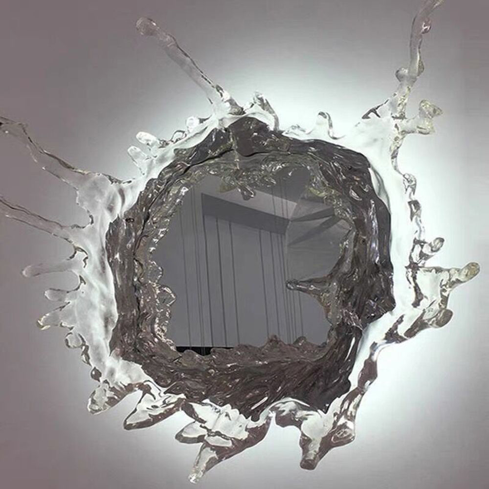 Gold Or Silver Finish AquaRipple Mirror Wall Light