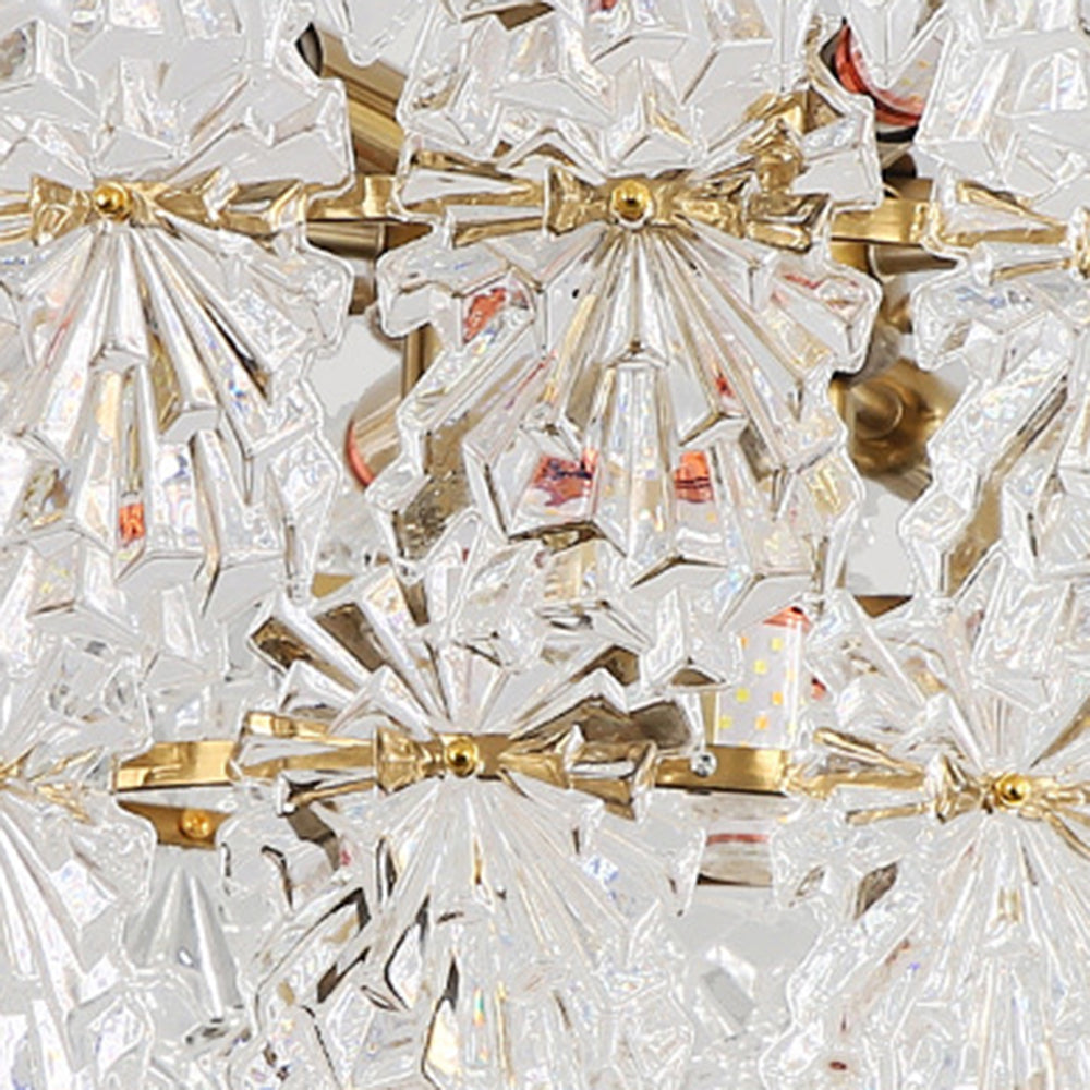 Modern Style Three Rings Gold Pendant Light
