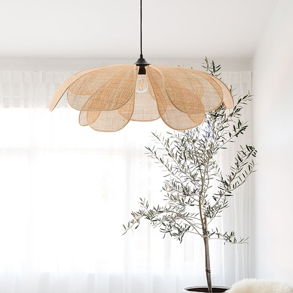 Willow Weave Handcrafted Rattan Pendant Light