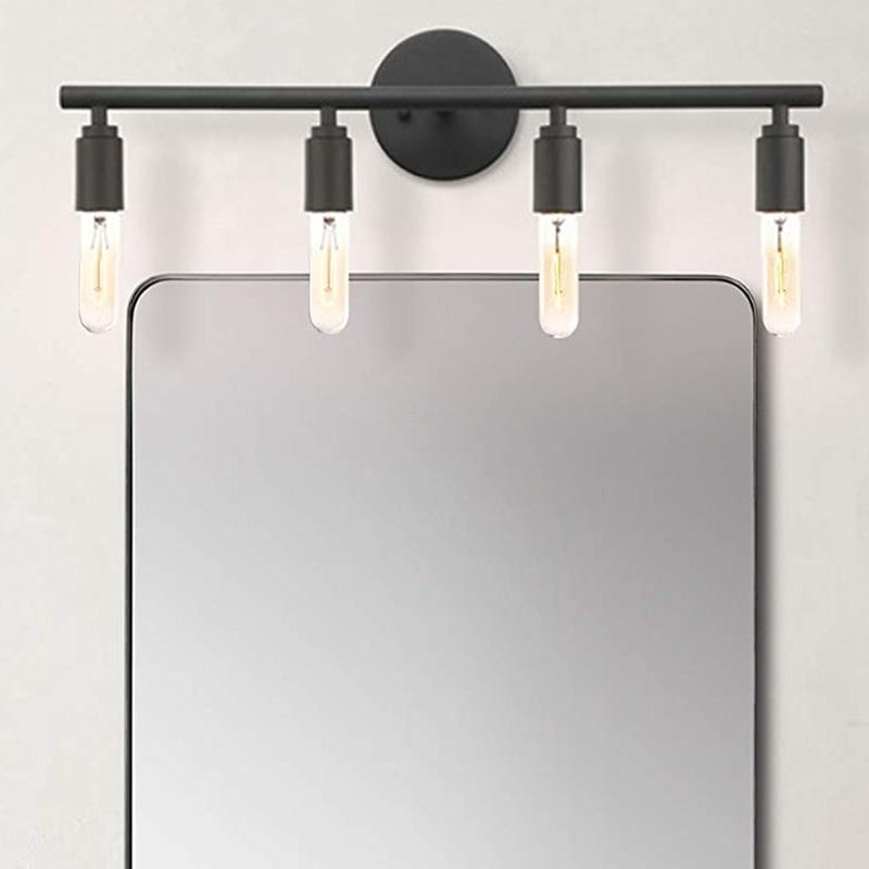 Bathroom Dimmable IP44 Black Modern Glass Wall Light