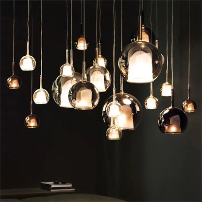 Pendant Light Elegant Glass Globe For Dining Room