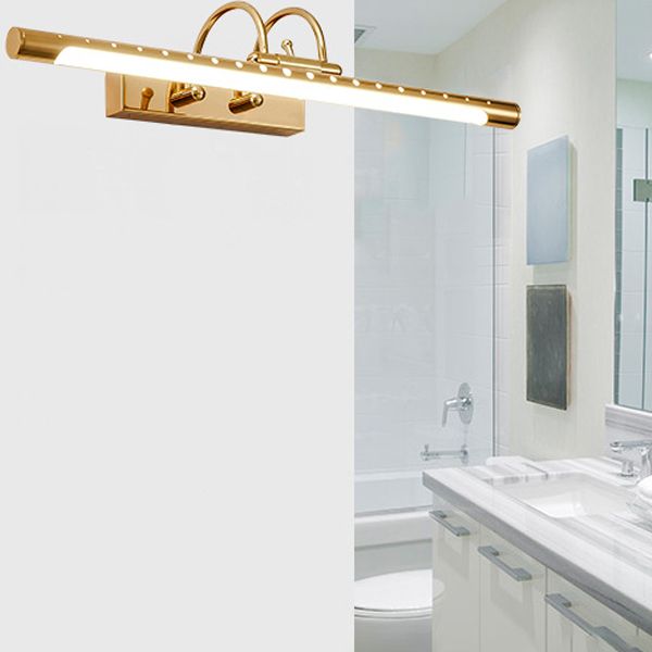 Modern Gold Linear Wall Vanity Light For Kitchen And Bathroom