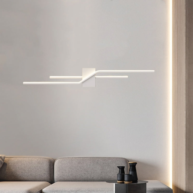 Three Colour Change Dimmable Minimalist Linear Metal Vanity Wall Light