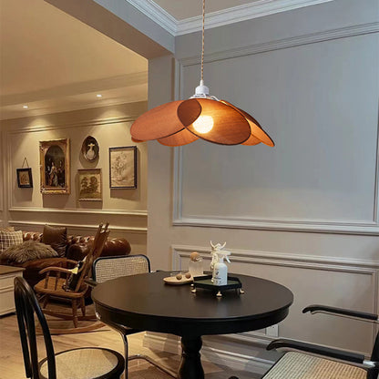 Warm Glow Elegant Fabric Flower Pendant Lamp