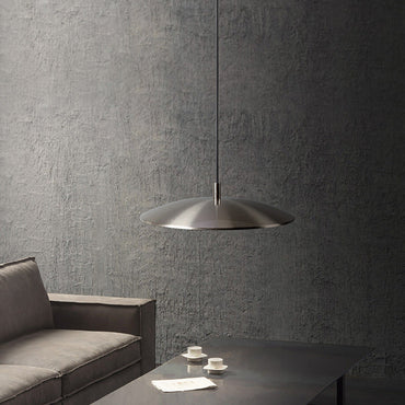 Dimmable Contemporary White Nickel Pendant Kitchen Light