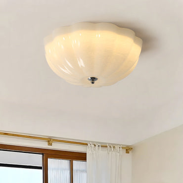 Ceiling Mount Flush LED Metal And Glass Elegant Light For Bedroom