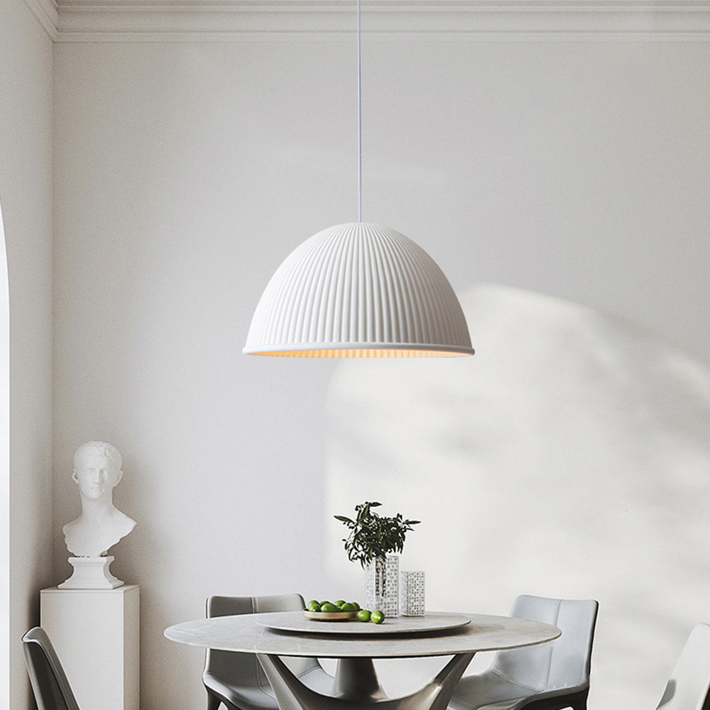 Durable Metal Base Pendant Light With Contemporary Resin