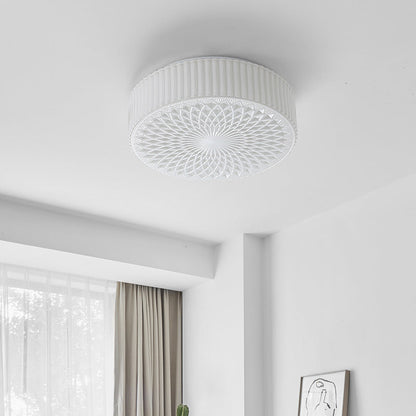 Ceiling Light Flush Mount LED Glass Cream For Bedroom And Study