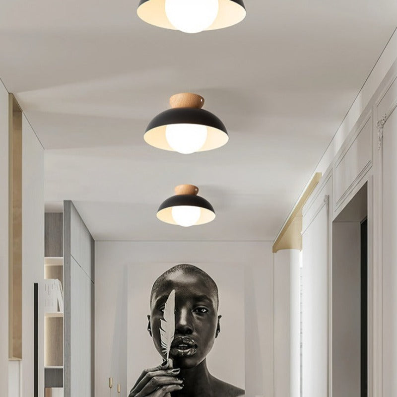Lamp Pendant Metal and Wood Scandinavian Delivers Warmth