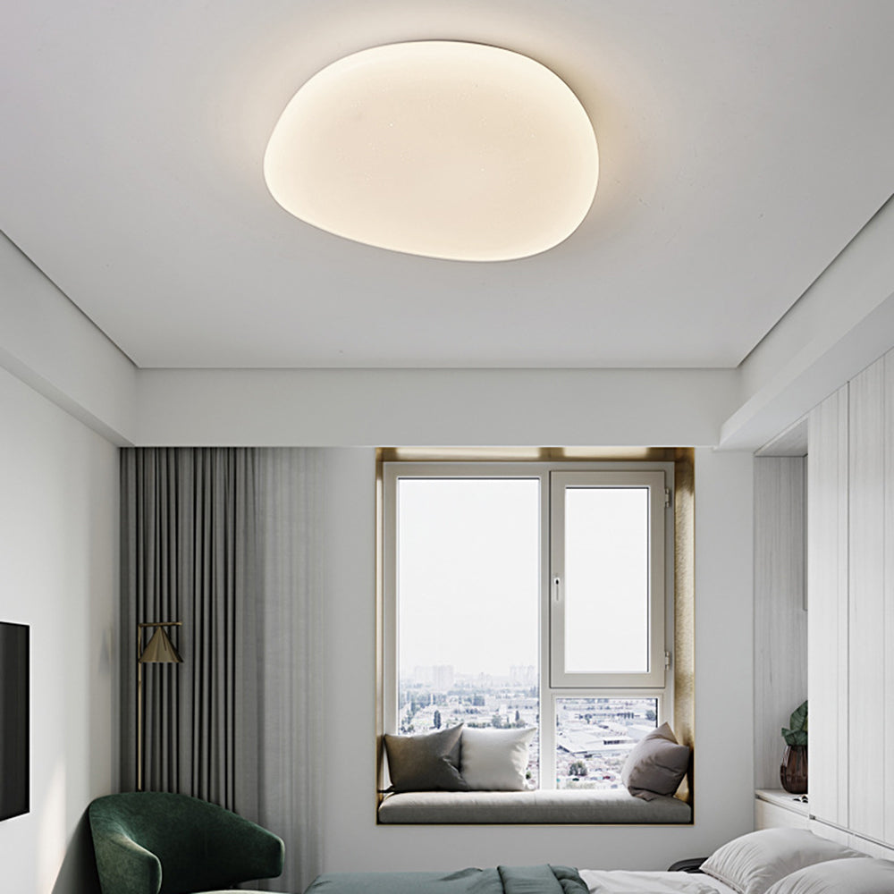 3 Colour Temperatures Ceiling Light Flush Mount With Pebble