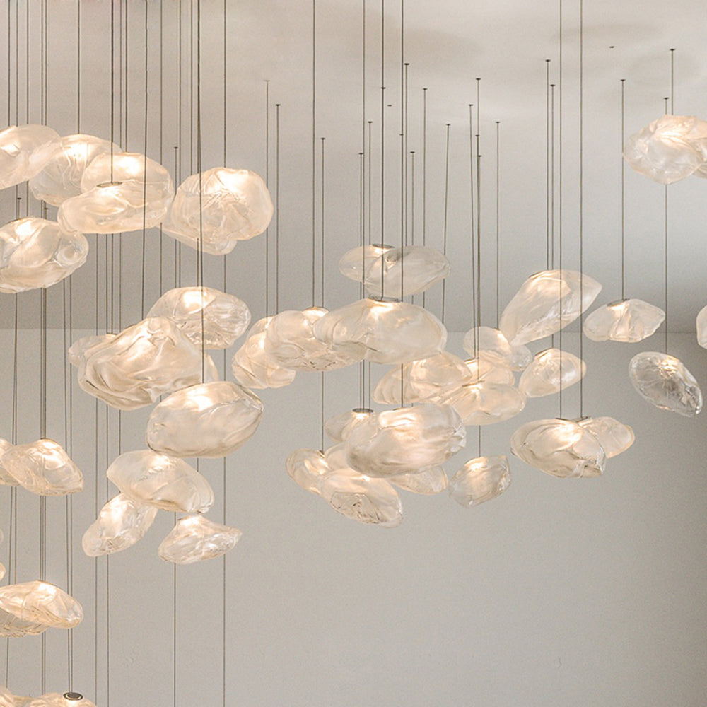 Ambient Glow Glass Globe Minimalist Pendant Light