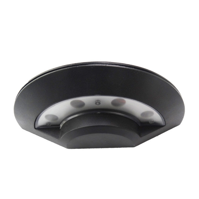 Outdoor Black Metal LED Wall Light Orbit