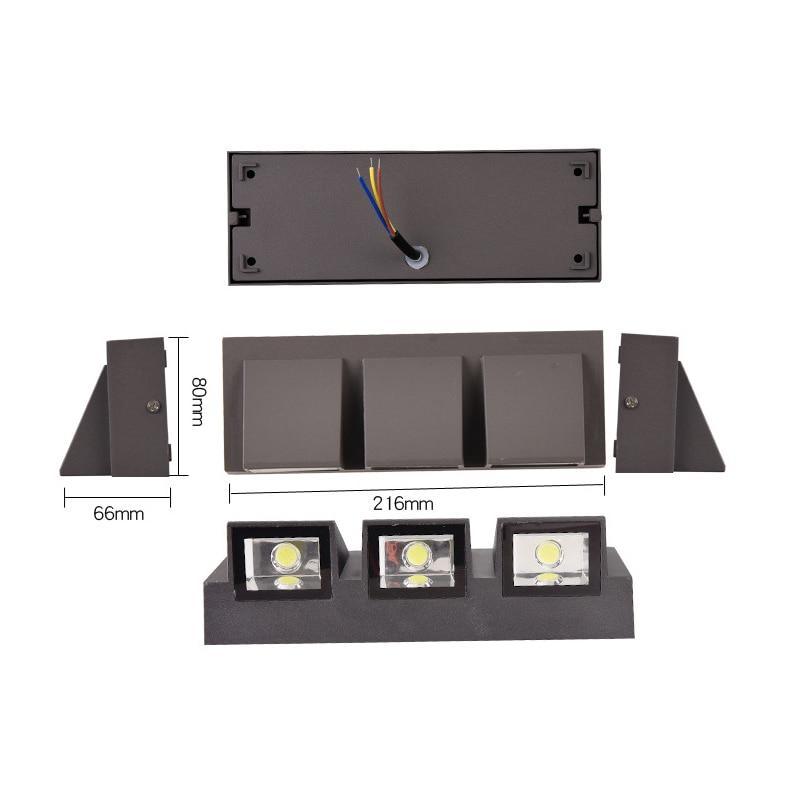 Black Lumina Metal Outdoor LED Wall Light