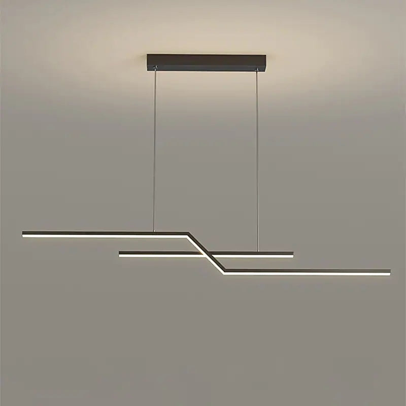 Pendant Light For Living Room Ambience Black Gold Linear