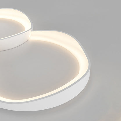Ceiling Light Elegant Flush Mount Wave For Living Room And Bedroom