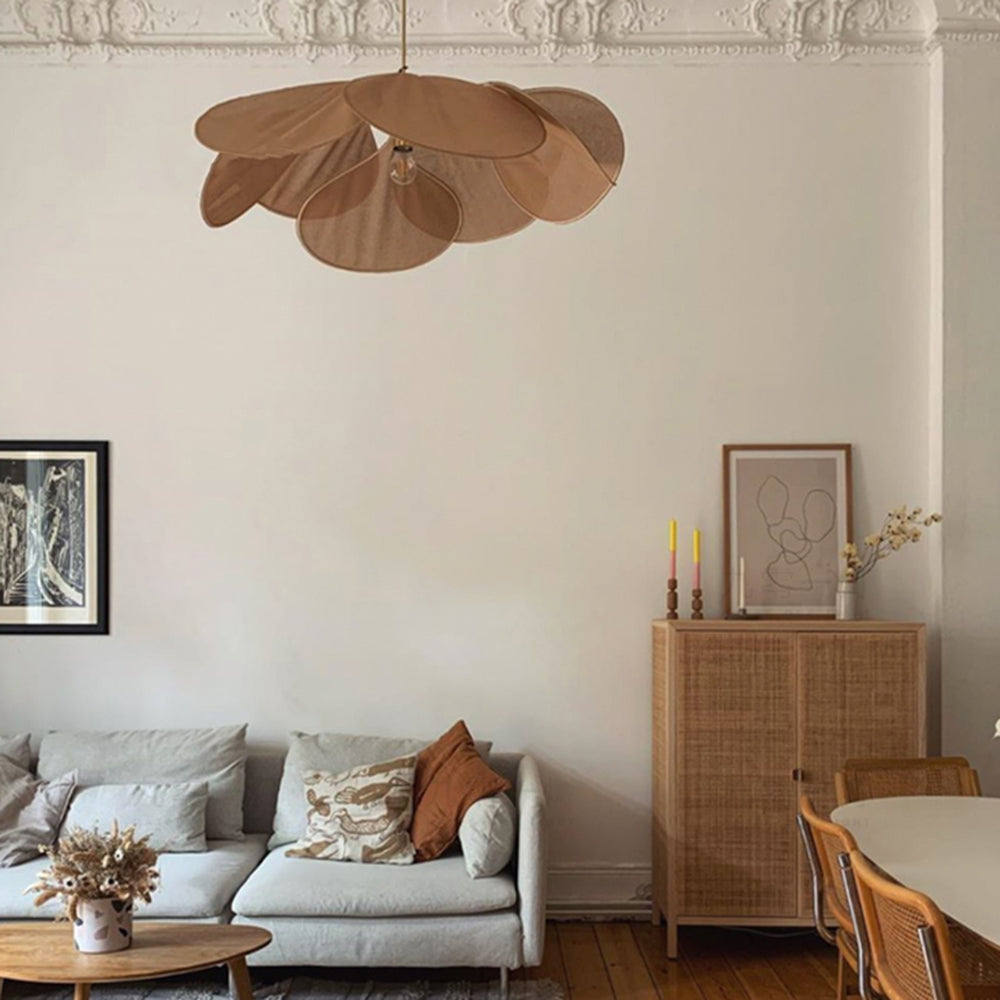 Warm Fabric Shade Pendant Light Ritta